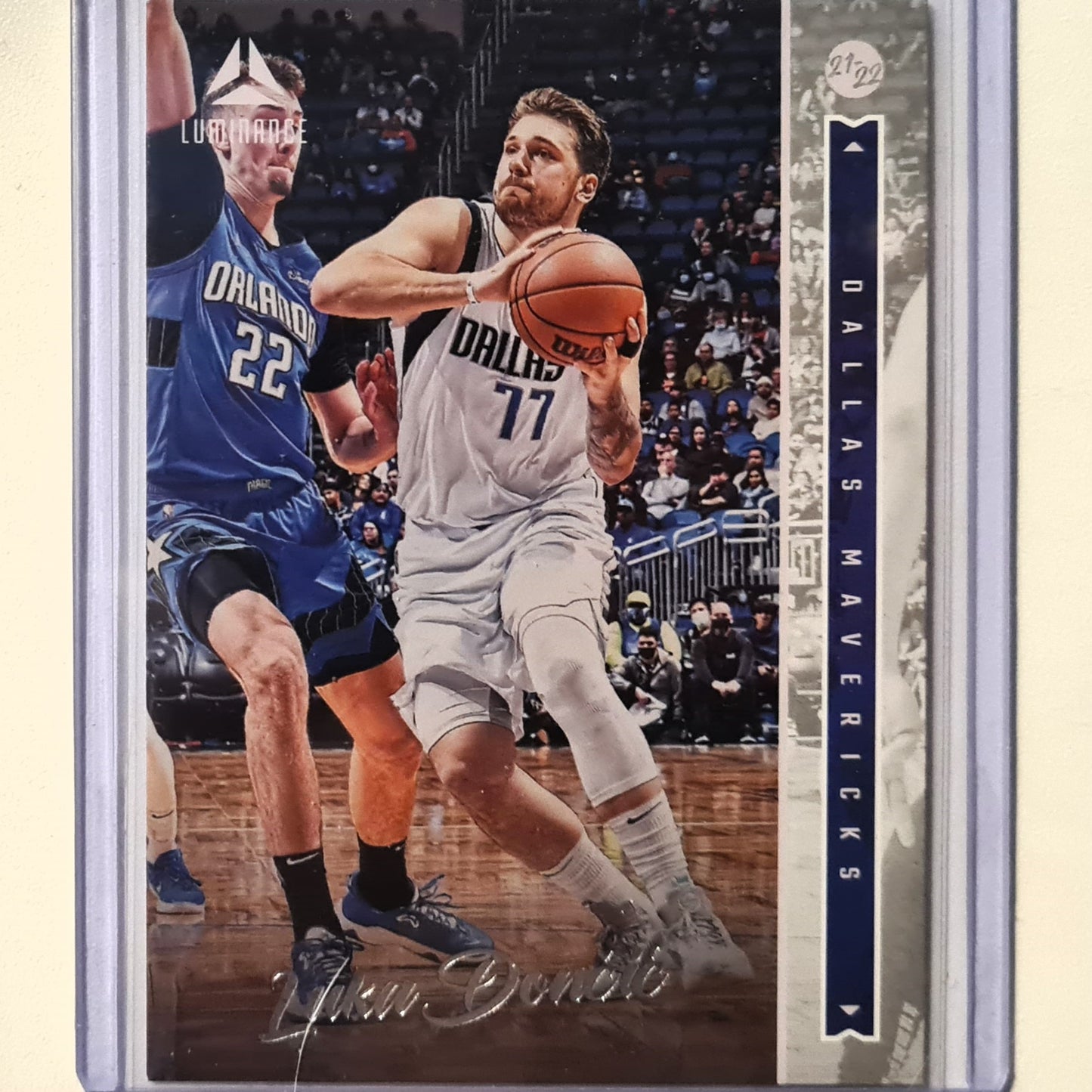 Luka Doncic 2021-22 Panini Chronicles Luminance #242 NBA Basketball Dallas Mavericks Mint Sleeved