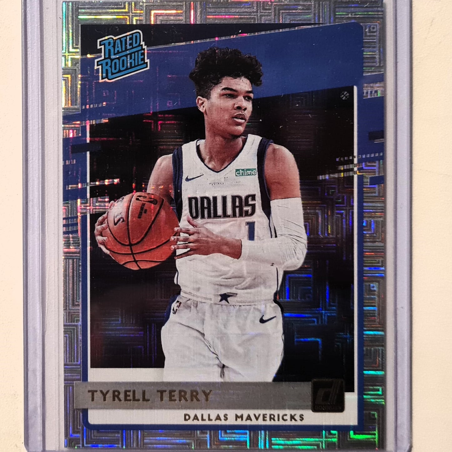 Tyrell Terry 2020-21 Panini Donruss Rated Rookie RC Infinite #216 NBA Basketball Dallas Mavericks Excellent sleeved