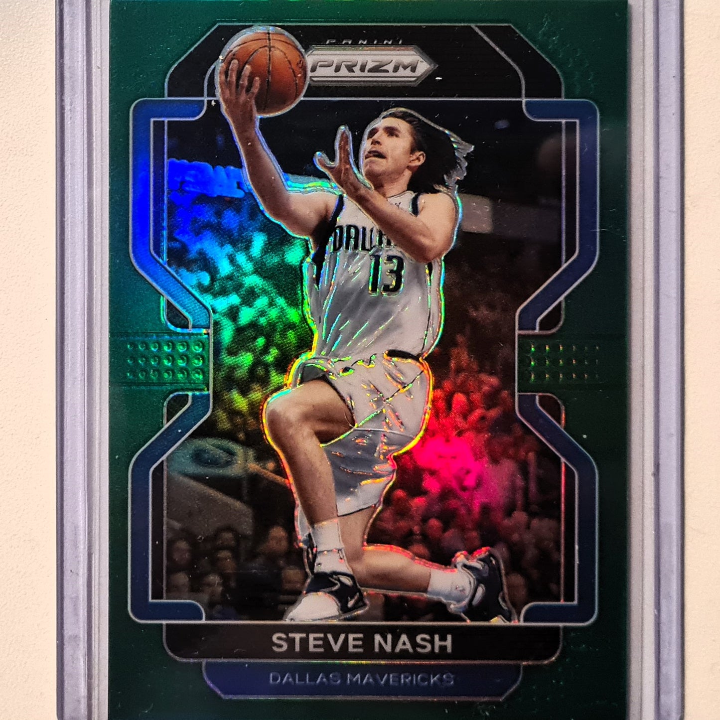 Steve Nash 2021-22 Panini Prim green Holo #264 NBA Basketball Dallas Mavericks Excellent sleeved