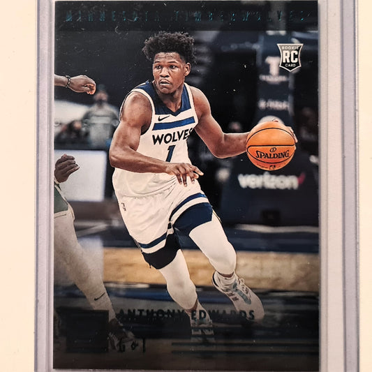 Anthony Edwards 2020-21 Panini Chronicles Teal variant Rookie RC #101 NBA Basketball Minnesota Timberwolves excellent Sleeved