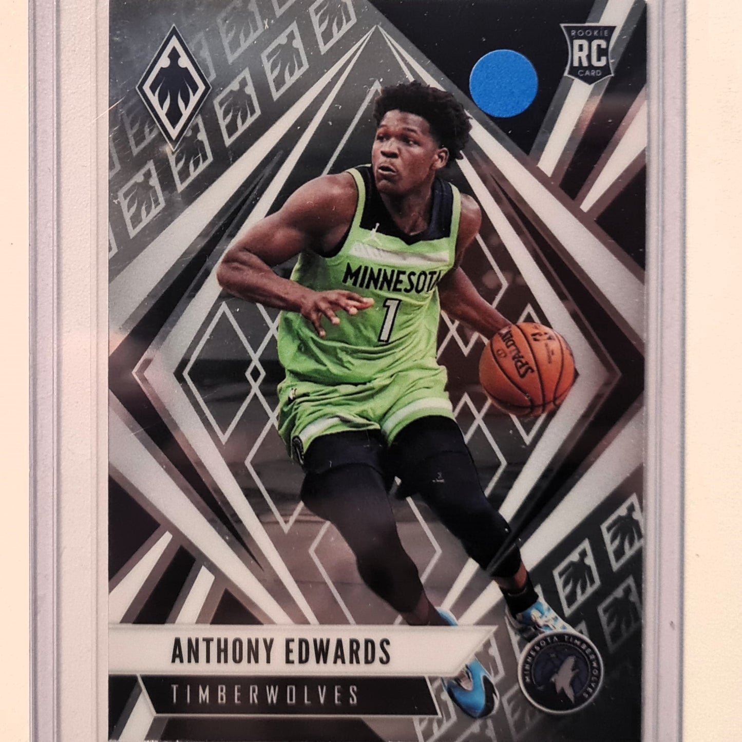 Anthony Edwards 2020-21 Panini phoenix Rookie RC #580 NBA Basketball Minnesota Timberwolves excellent Sleeved