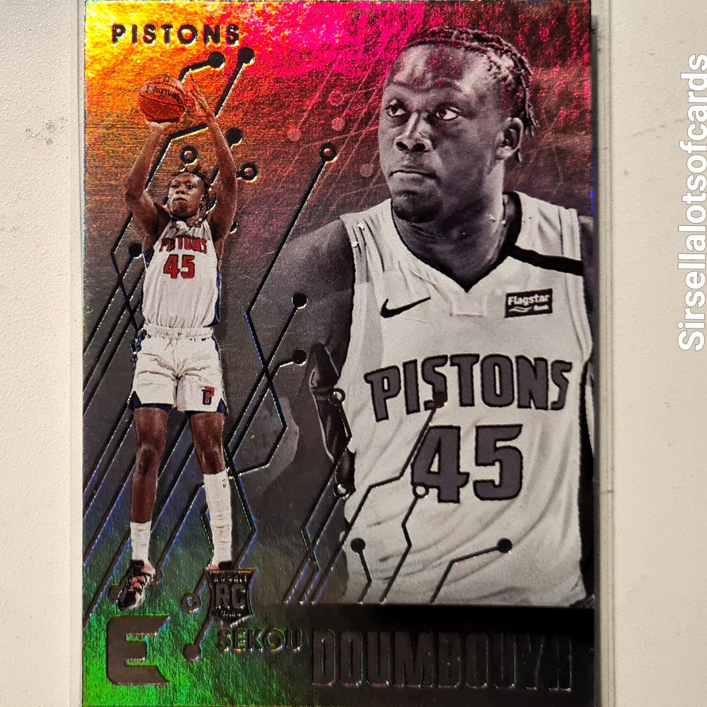 Sekou Doumbouya 2019-20 Panini Essentials Rookie RC #214 NBA Basketball Detroit Pistons Excellent/Mint Sleeved
