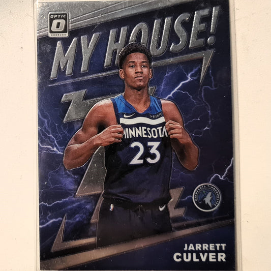 Jarrett Culver 2019-20 Panini Donruss Optic My house #19 NBA Basketball Minnesota Timberwolves Excellent Sleeved
