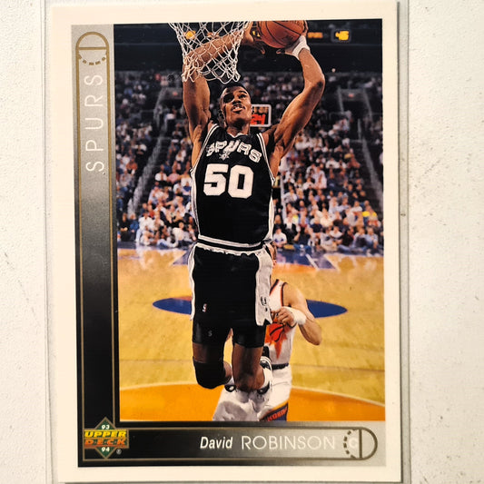 David Robinson 1991 Upper-Deck #50 NBA Basketball San Antonio Spurs Excellent sleeved