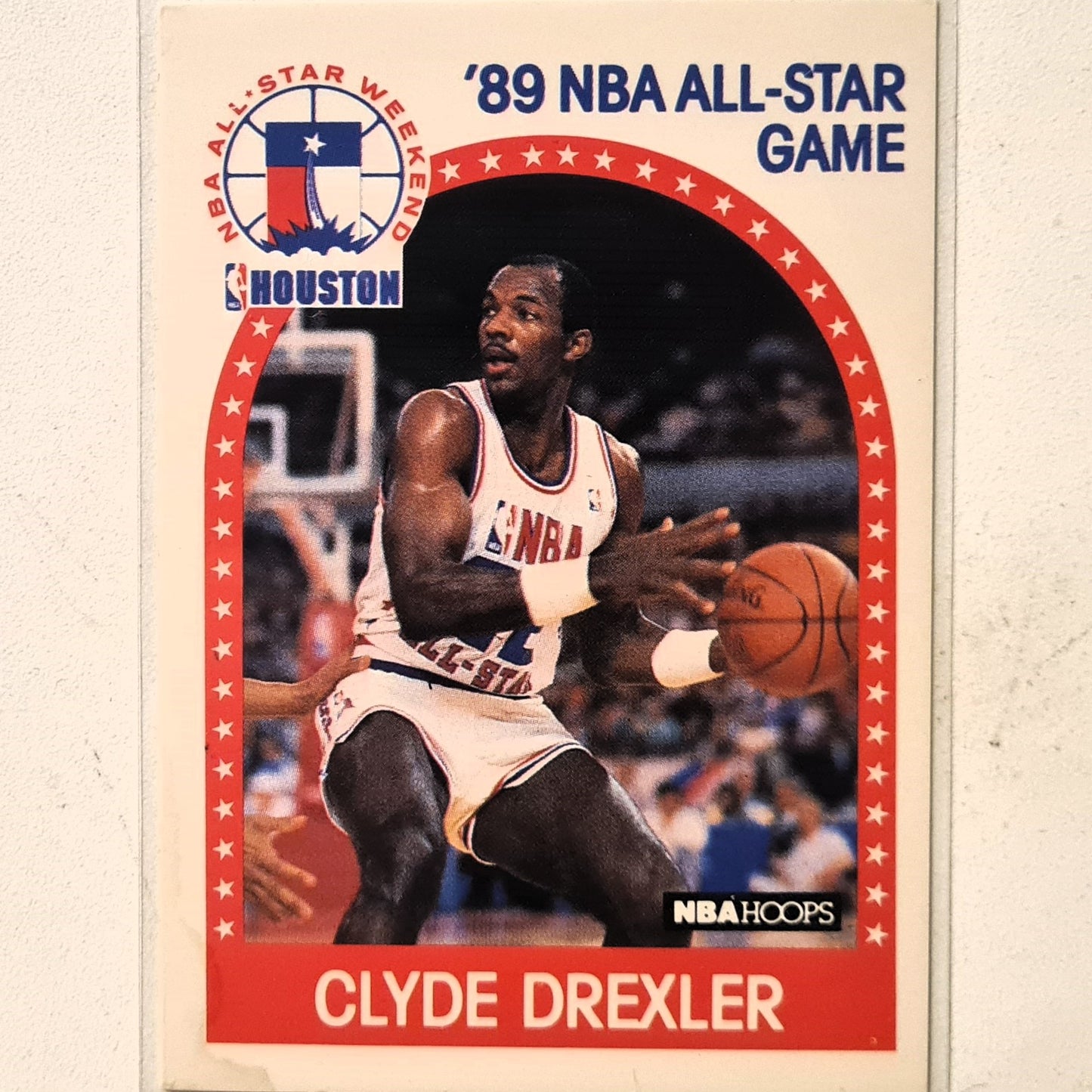 Clyde Drexler 1989 NBA Hoops Houston all-star game #69 NBA Basketball Portland Trail Blazers Excellent sleeved