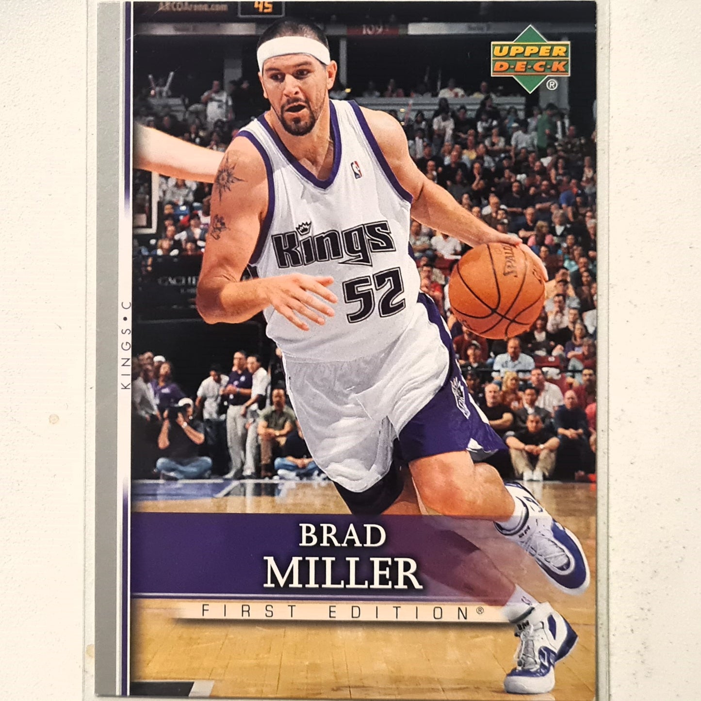 Brad Miller 2007-08 Upper-Deck First Edition #56 NBA Basketball Sacramento Kings Excellent sleeved