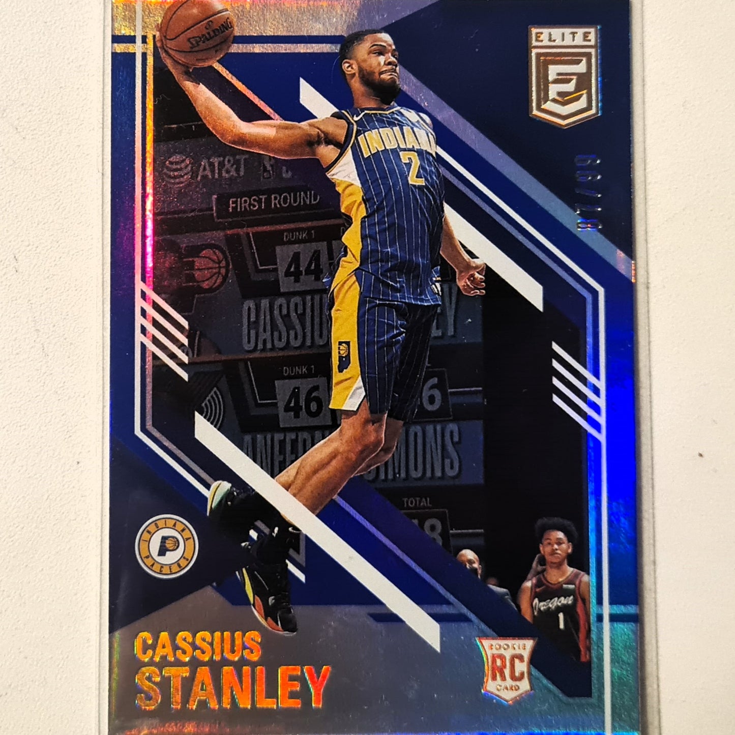 Cassius Stanley 2020-21 Panini Donruss Elite Rookie RC 87/99 #125 NBA Basketball Indiana Pacers Excellent sleeved