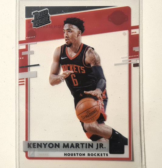Kenyon Martin Jr 2020-21 Panini Clearly Donruss Acetate Rated Rookie RC #56 NBA Basketball Houston Rockets Excellent sleeved