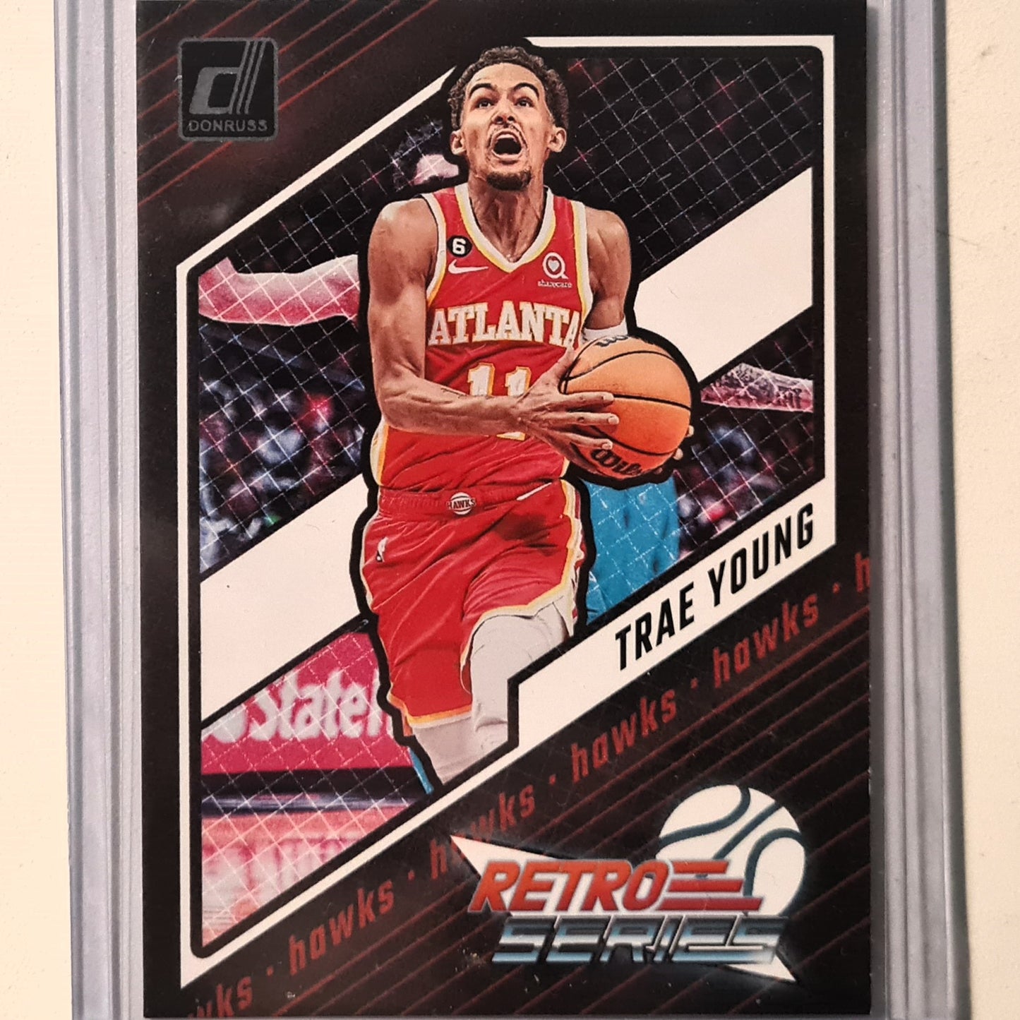 Trae Young 2023-24 Panini Donruss Retro Series #22 NBA Basketball Atlanta Hawks Excellent sleeved