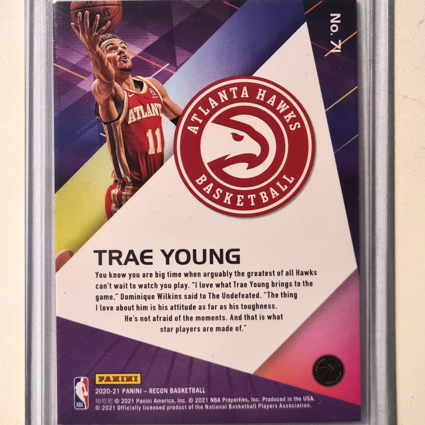 Trae Young 2020-21 Panini Recon #71 NBA Basketball Atlanta Hawks Excellent sleeved