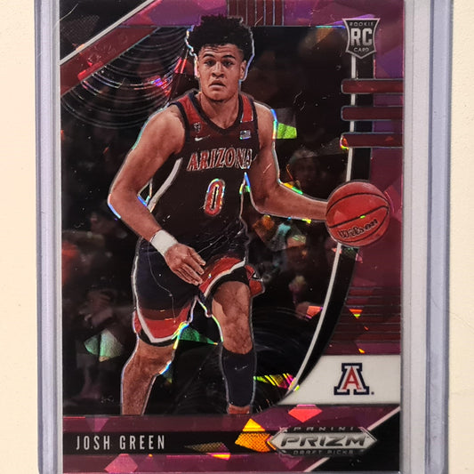 Josh Green 2020 Panini Prizm Draft picks pink cracked ice #61 NBA Basketball Dallas Mavericks  Oregon Excellent sleeved