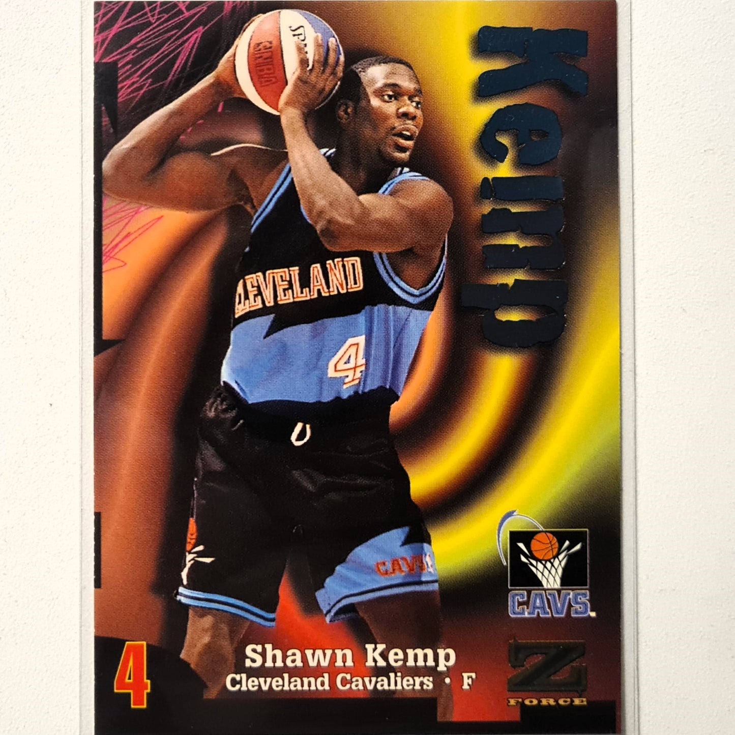 Shawn Kemp 1998 Skybox Z-Force #113 NBA Basketball Cleveland Cavaliers Excellent sleeved