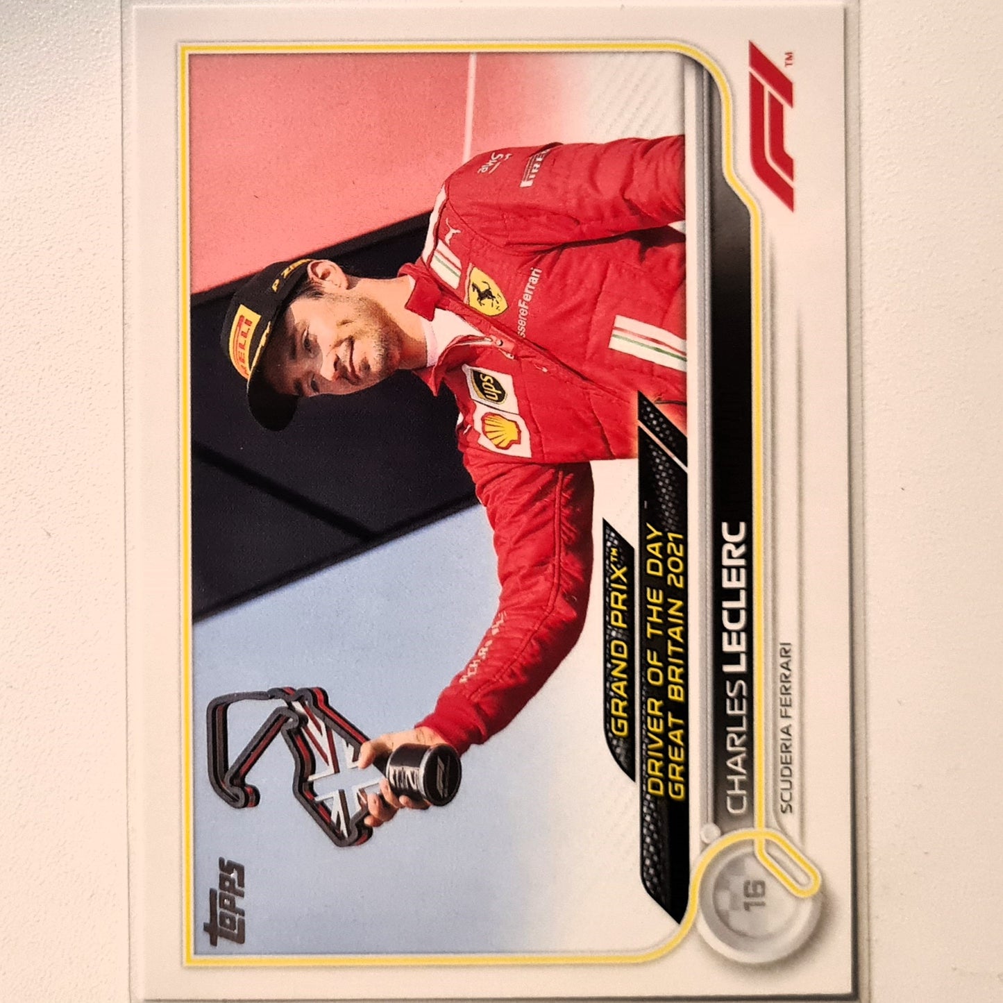 Charles Leclerc 2022 Topps F1 Driver of the day Great Britain #182 F1 Formula one Scuderia Ferrari Excellent/mint sleeved