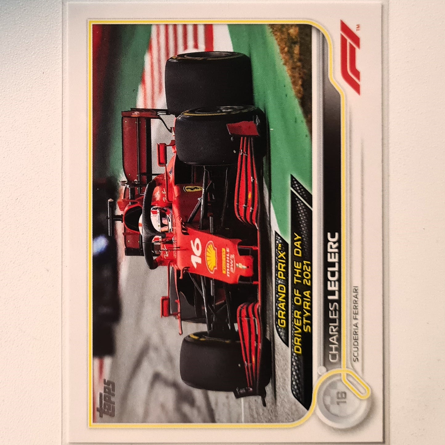 Charles Leclerc 2022 Topps F1 Driver of the day Styria #180 F1 Formula one Scuderia Ferrari Excellent/mint sleeved