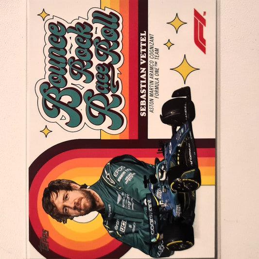 Sebastian Vettel 2022 Topps F1 Bounce rock race roll Insert BRRR-SV F1 Formula one Aston Martin Excellent/mint sleeved