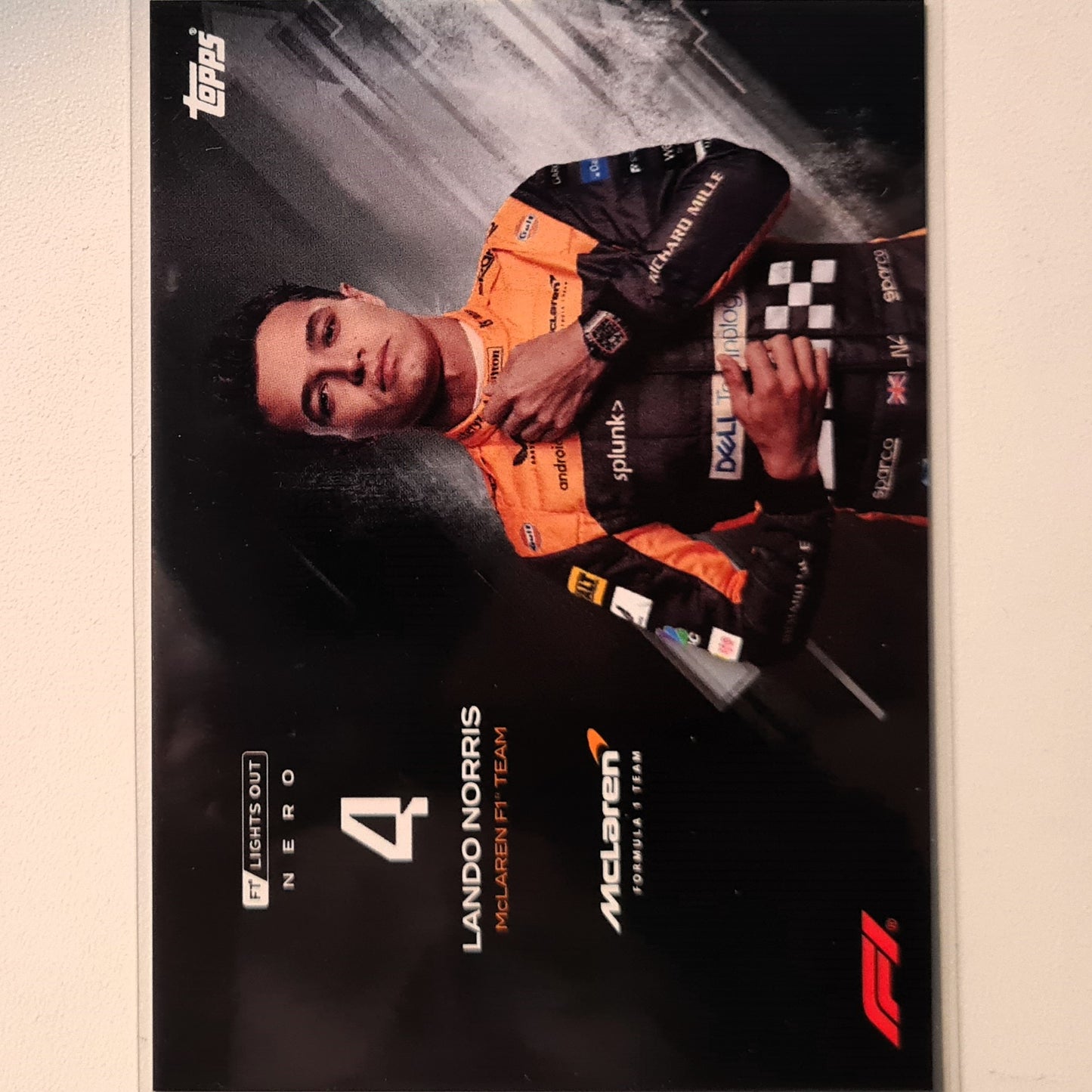 Lando Norris 2023 Topps F1 lights out Nero F1 Formula one McLaren Excellent/mint sleeved