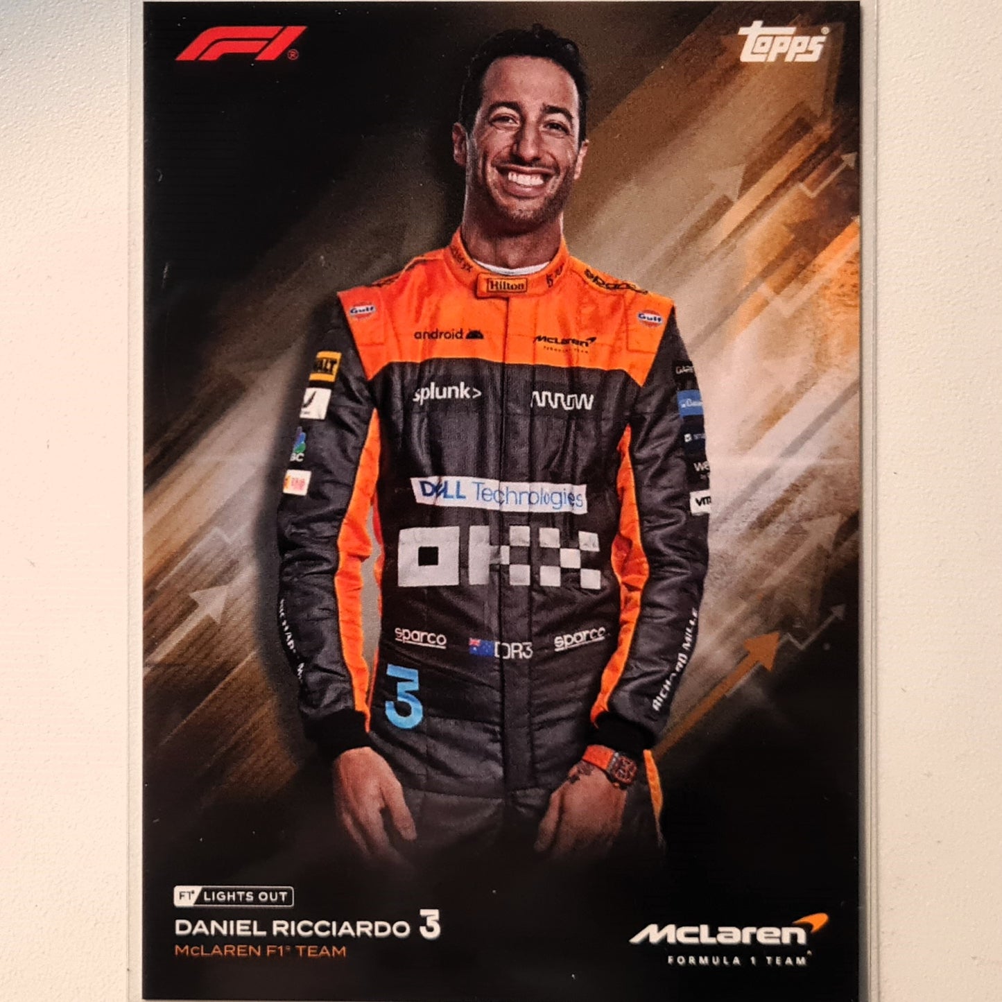 Daniel Riccardo 2023 Topps F1 lights out  F1 Formula one McLaren Excellent/mint sleeved