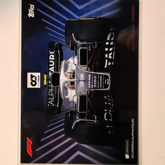 Powertrain the racing car 2023 Topps F1 lights out  F1 Formula one Scuderia Alphatauri Excellent/mint sleeved