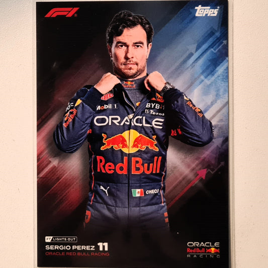 Sergio Perez 2023 Topps F1 lights out  F1 Formula one Red Bull Racing Excellent/mint sleeved
