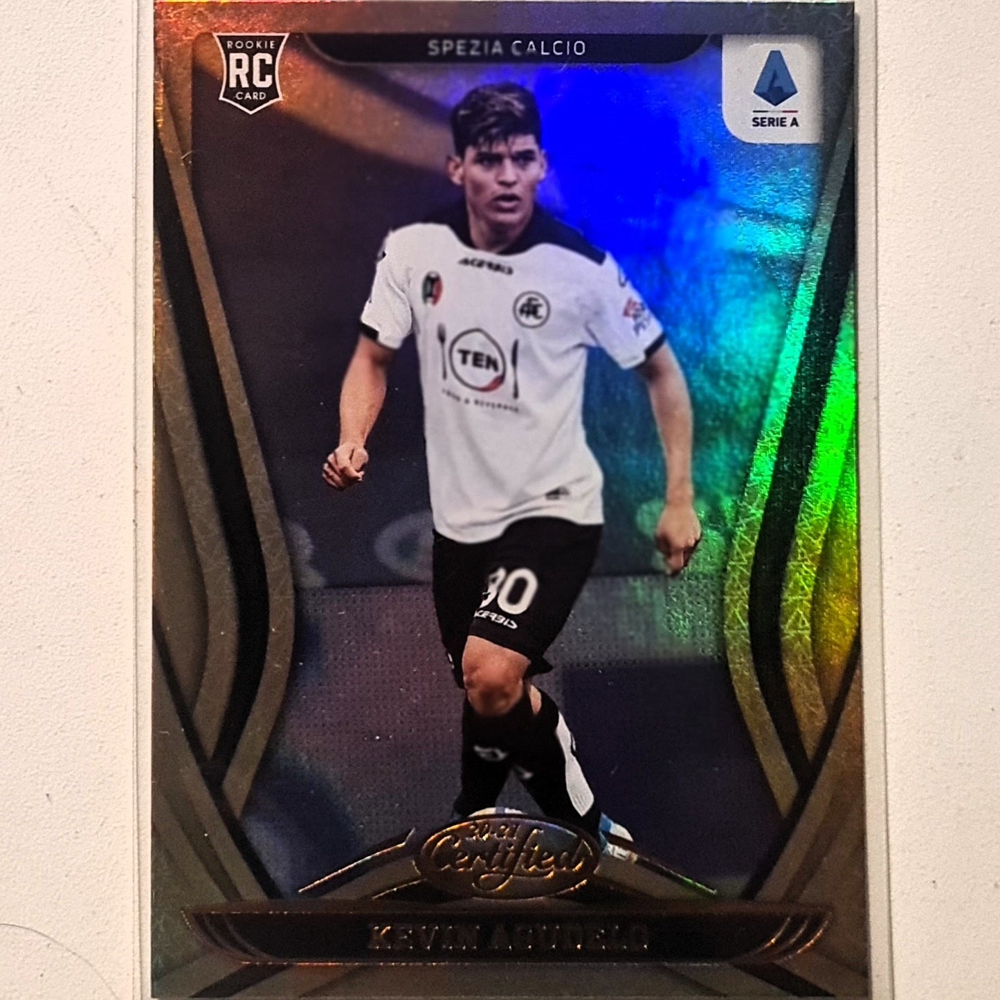 Kevin Agudelo 2020-21 Panini chronicles Certified Serie A Rookie RC #20 Soccer Football Spezia Calcio Excellent/mint sleeved