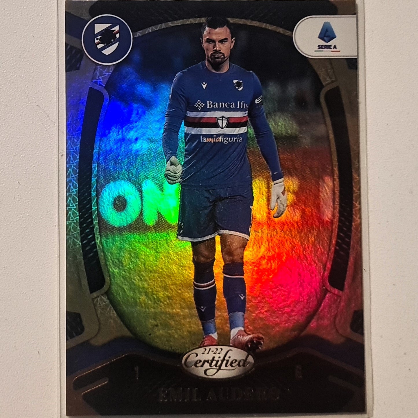 Emil Audero 2020-21 Panini chronicles Certified Serie A  #160 Soccer Football Sampdoria Excellent/mint sleeved