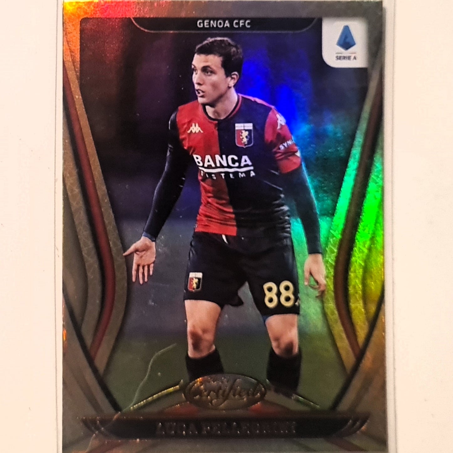 Luca Pellegrini 2020-21 Panini chronicles Certified Serie A #14 Soccer Football Genoa Excellent/mint sleeved