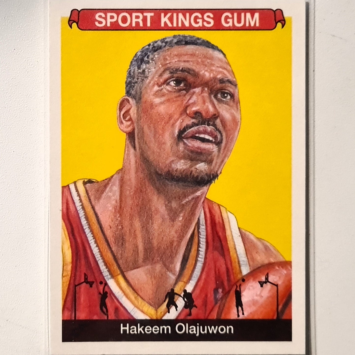 Hakeem Olajuwon 2018 Sportkings  Sport Kings Gum #27 NBA Basketball Houston Rockets Excellent/mint Sleeved