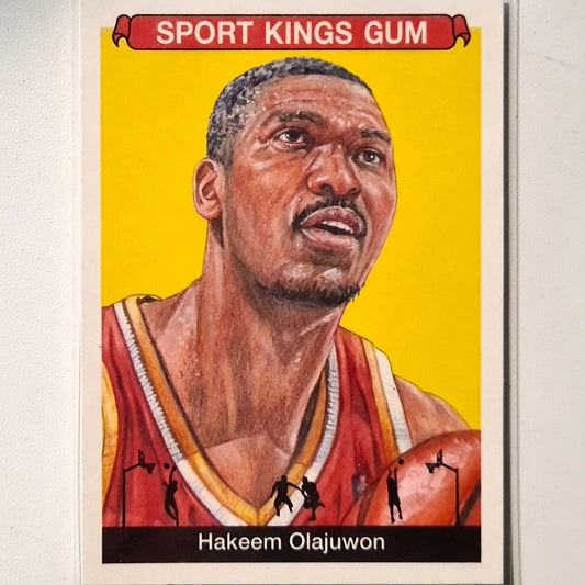 Hakeem Olajuwon 2018 Sportkings  Sport Kings Gum #27 NBA Basketball Houston Rockets Excellent/mint Sleeved