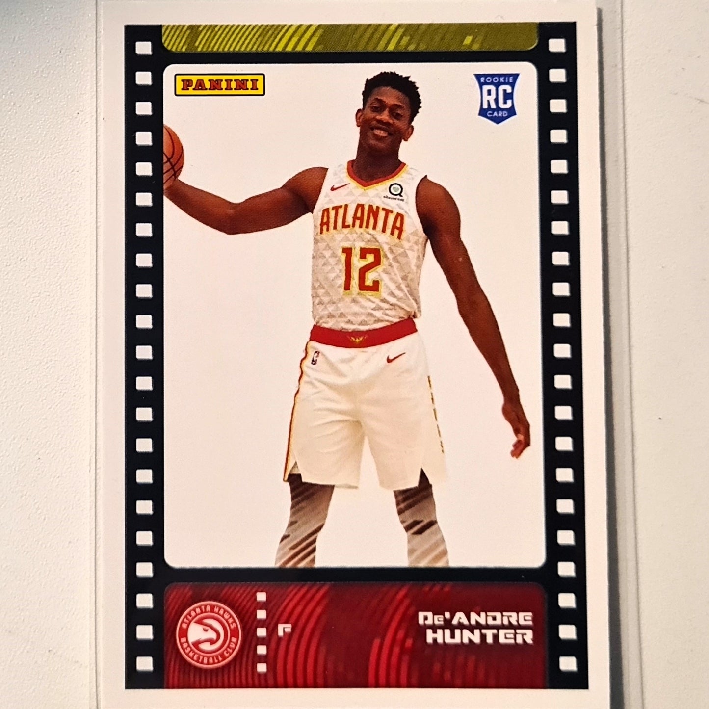 De'Andre Hunter 2019-20 Panini NBA Sticker card collection Rookie RC #84 NBA Basketball Atlanta Hawks Excellent Sleeved