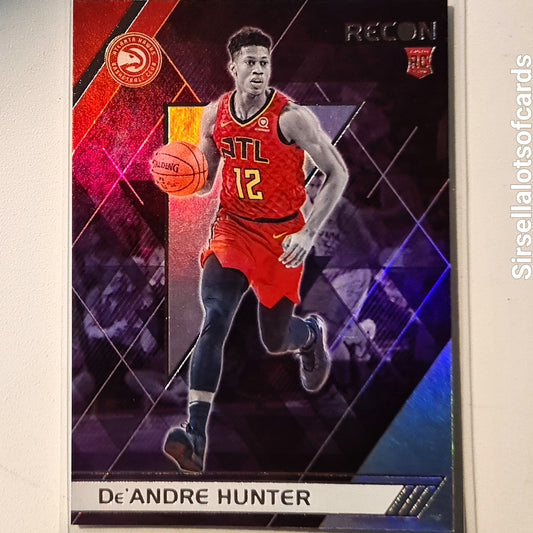 De'Andre Hunter 2019-20 Panini Chronicles Recon  #293 NBA Basketball Atlanta Hawks Excellent Sleeved