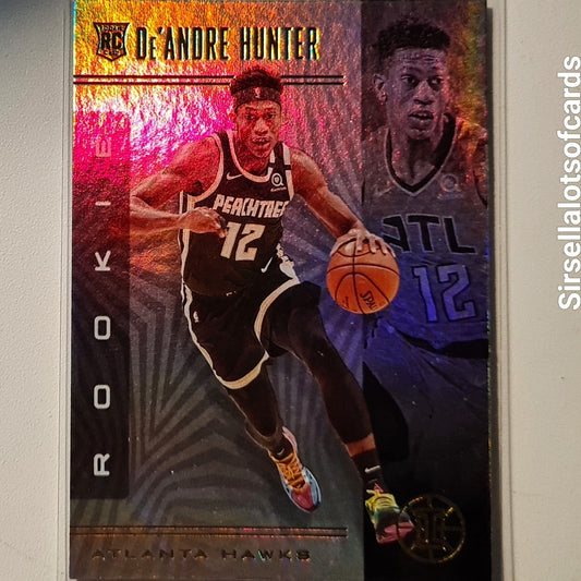 De'Andre Hunter 2019-20 Panini Illusions Rookie RC  #181 NBA Basketball Atlanta Hawks very good Sleeved