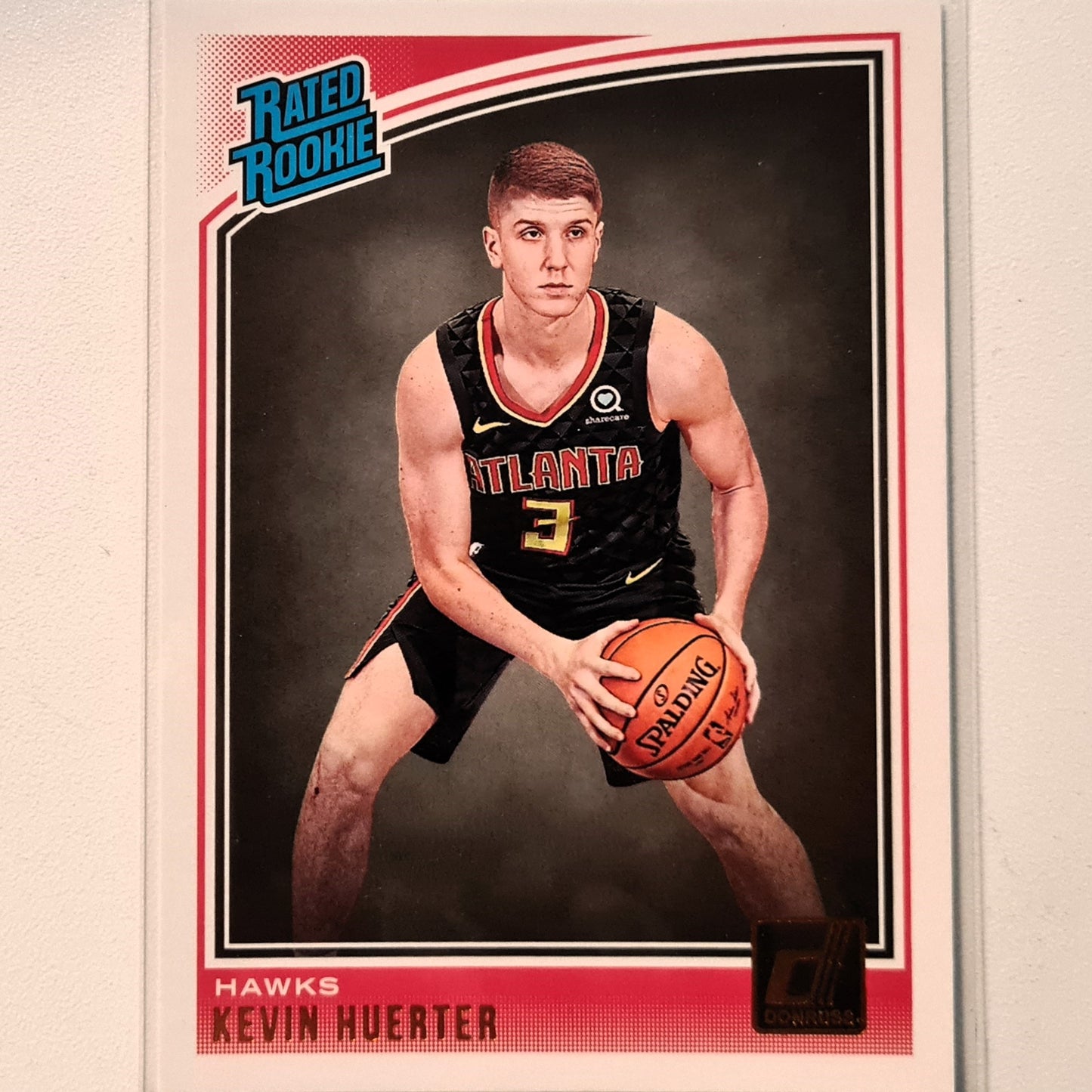 Kevin Huerter 2018-19 Panini Donruss Rated Rookie RC #184 NBA Basketball Atlanta Hawks Excellent Sleeved