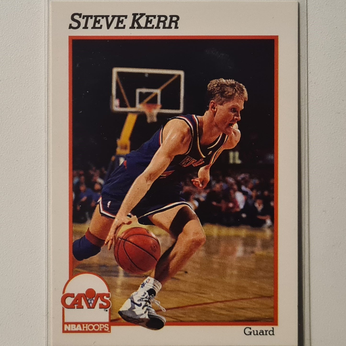 Steve Kerr 1991 BA Hoops #350 NBA Basketball Football Cleveland Cavaliers Excellent Sleeved
