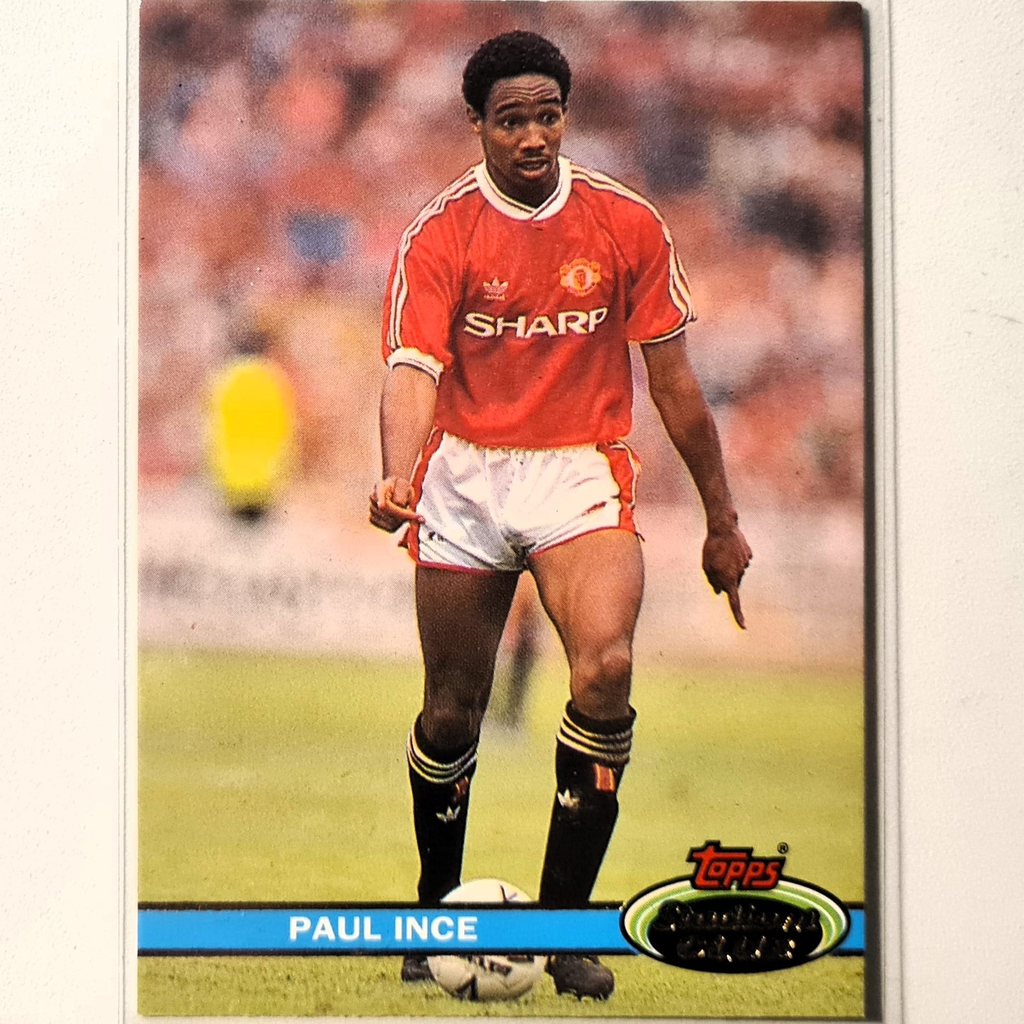 Paul Ince 1992 Topps Stadium Club premier league #41 Soccer Football Manchester United very good Sleeved