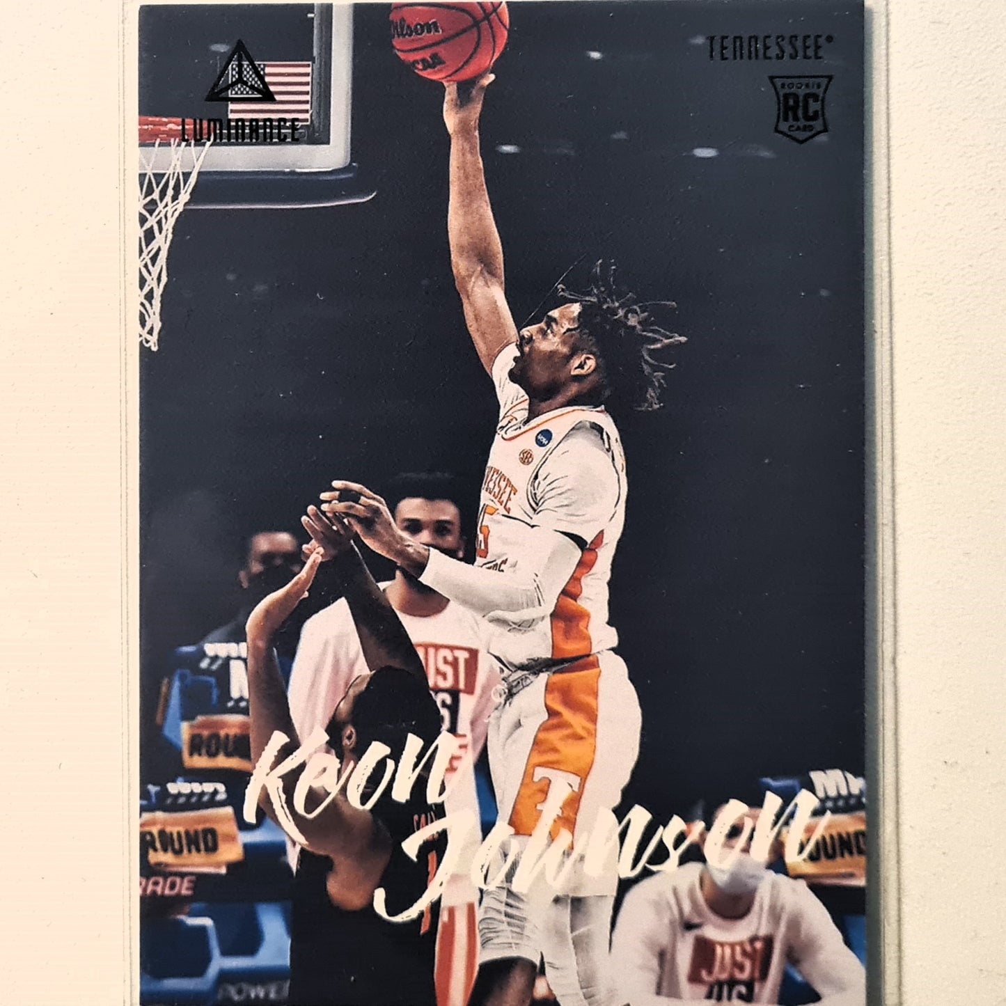 Keon Johnson 2020-21 Panini Chronicles Luminance draft picks Rookie RC #81 NBA Basketball Portland Trail Blazers/volunteers Excellent/mint Sleeved