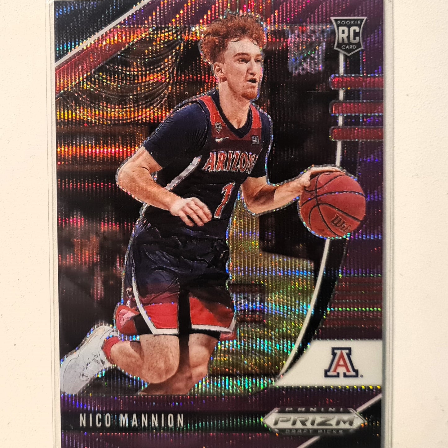 Nico Mannion 2020-21 Panini Prizm Draft Picks purple Rookie RC #18 NBA Basketball Golden Excellent/mint Sleeved