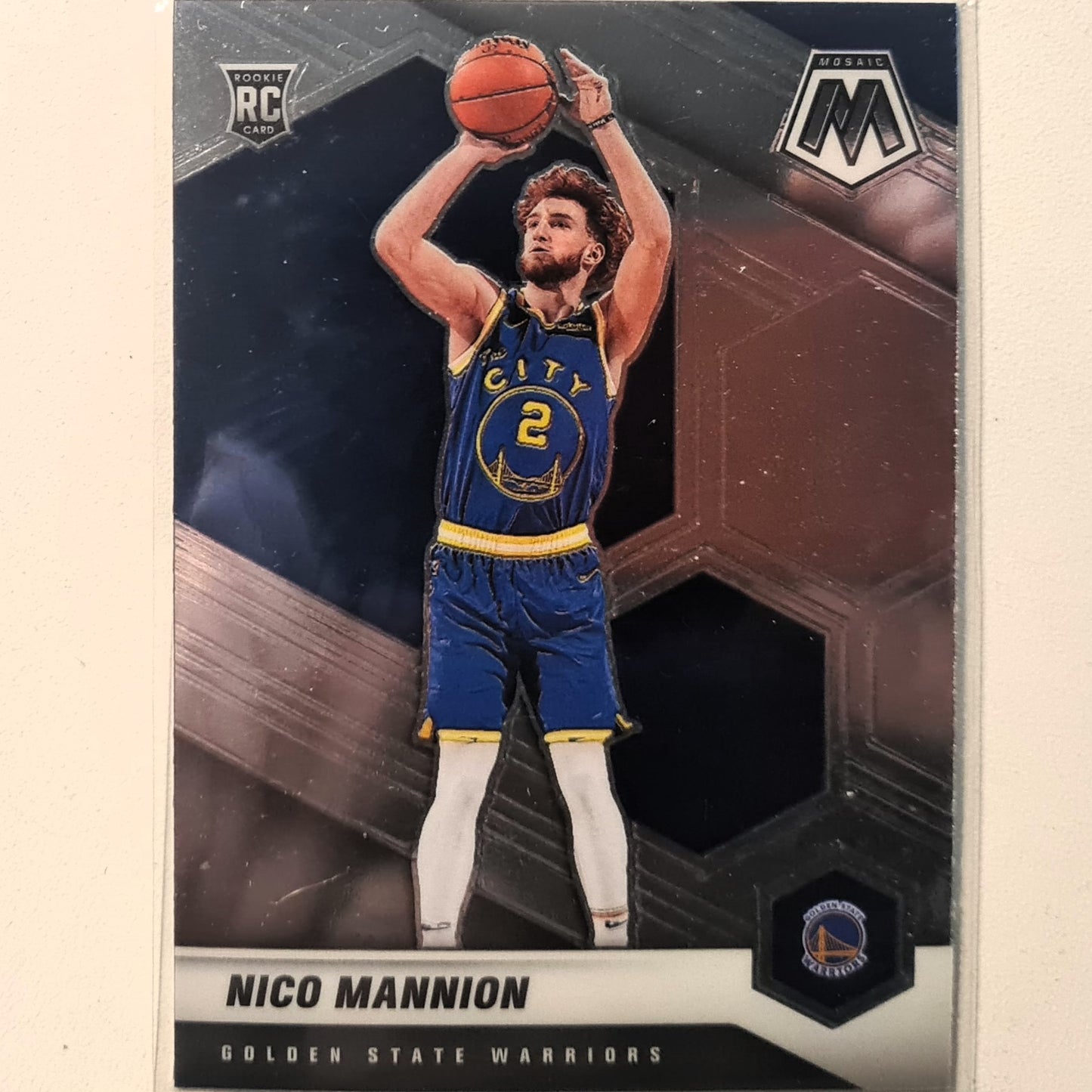 Nico Mannion 2020-21 Panini Mosaic Rookie RC #229 NBA Basketball Golden Excellent/mint Sleeved