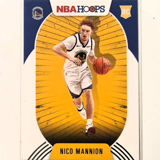 Nico Mannion 2020-21 Panini NBA Hoops Rookie RC #248 NBA Basketball Golden Excellent/mint Sleeved