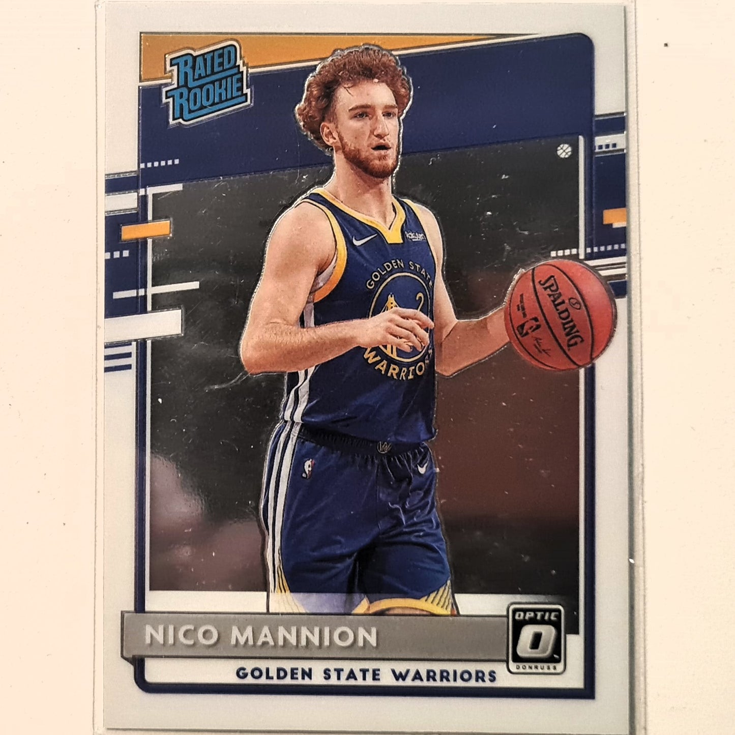 Nico Mannion 2020-21 Panini Donruss Optic Rated Rookie RC #190 NBA Basketball Golden Excellent/mint Sleeved