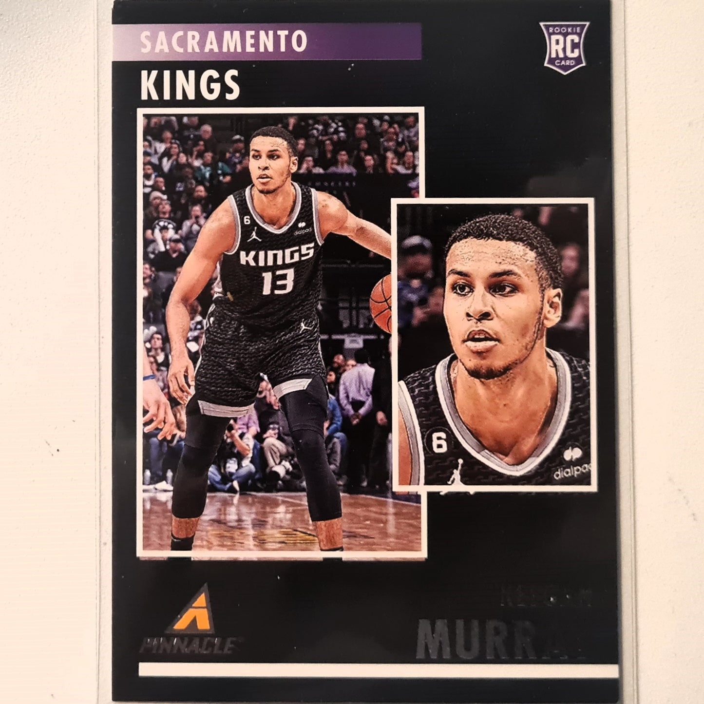 Keegan Murray Panini 2022-23 Pinnacle Rookie RC #82 NBA Basketball Sacramento Kings very good Sleeved