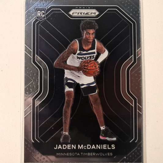 Jaden McDaniels 2020-21 Panini Prizm Rookie RC #277 NBA Basketball Minnesota Timberwolves Excellent Sleeved