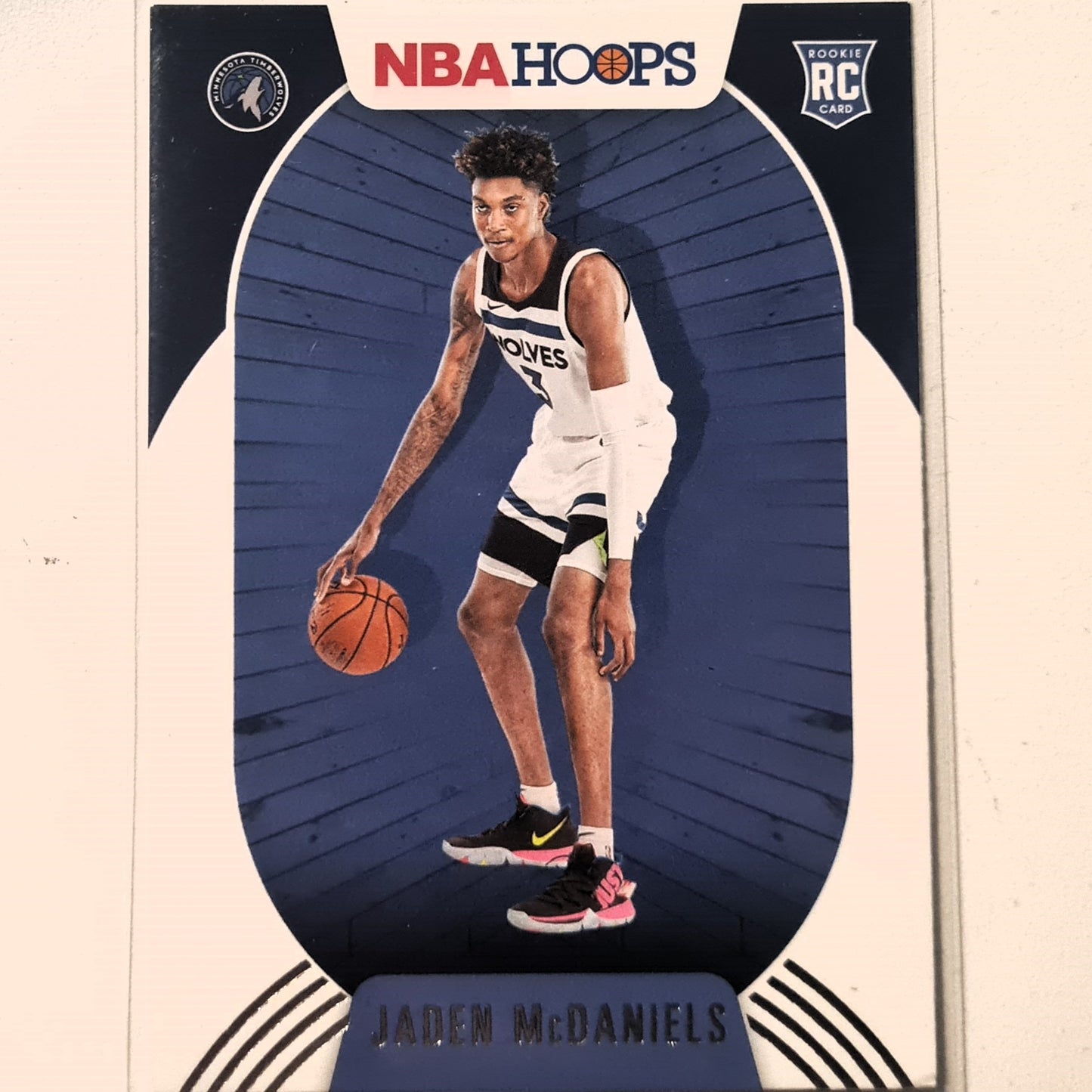 Jaden McDaniels 2020-21 Panini NBA Hoops Rookie RC #245 NBA Basketball Minnesota Timberwolves Excellent Sleeved
