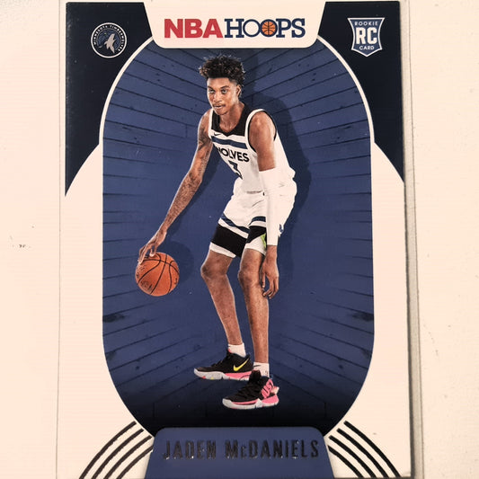 Jaden McDaniels 2020-21 Panini NBA Hoops Rookie RC #245 NBA Basketball Minnesota Timberwolves Excellent Sleeved