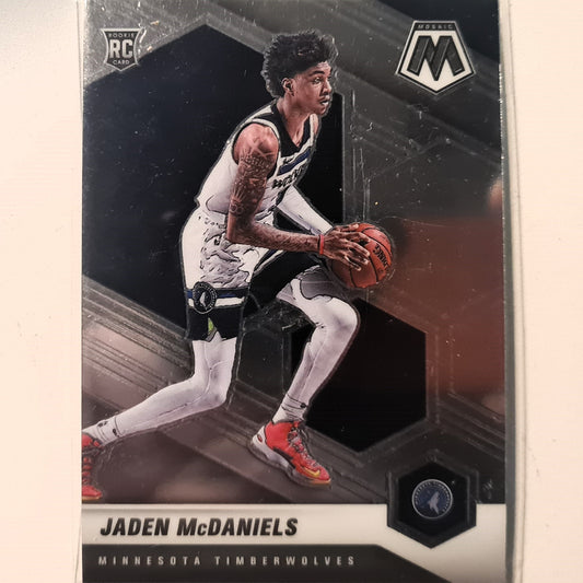 Jaden McDaniels 2020-21 Panini Mosaic Rookie RC #235 NBA Basketball Minnesota Timberwolves Excellent Sleeved