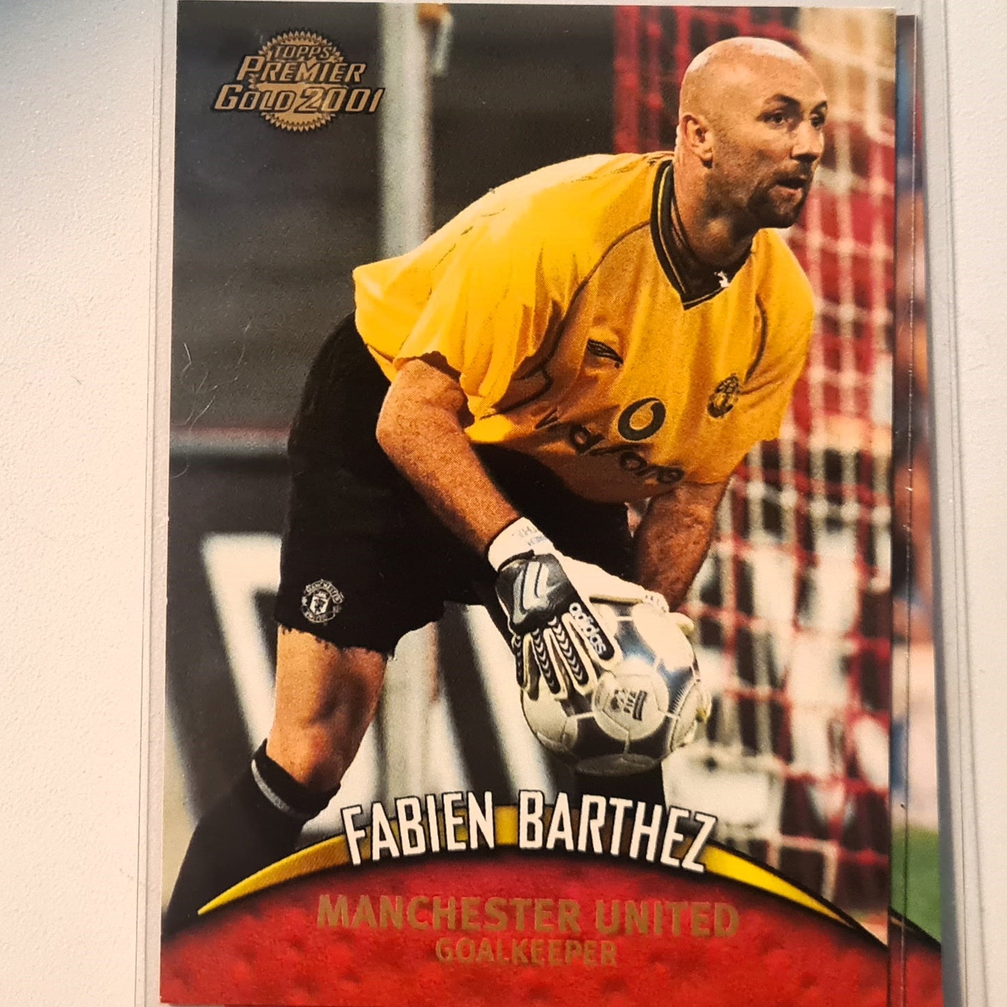 Fabien Barthez 2000 Topps Premier gold 2000 #81 Soccer Football Manchester United Excellent Sleeved