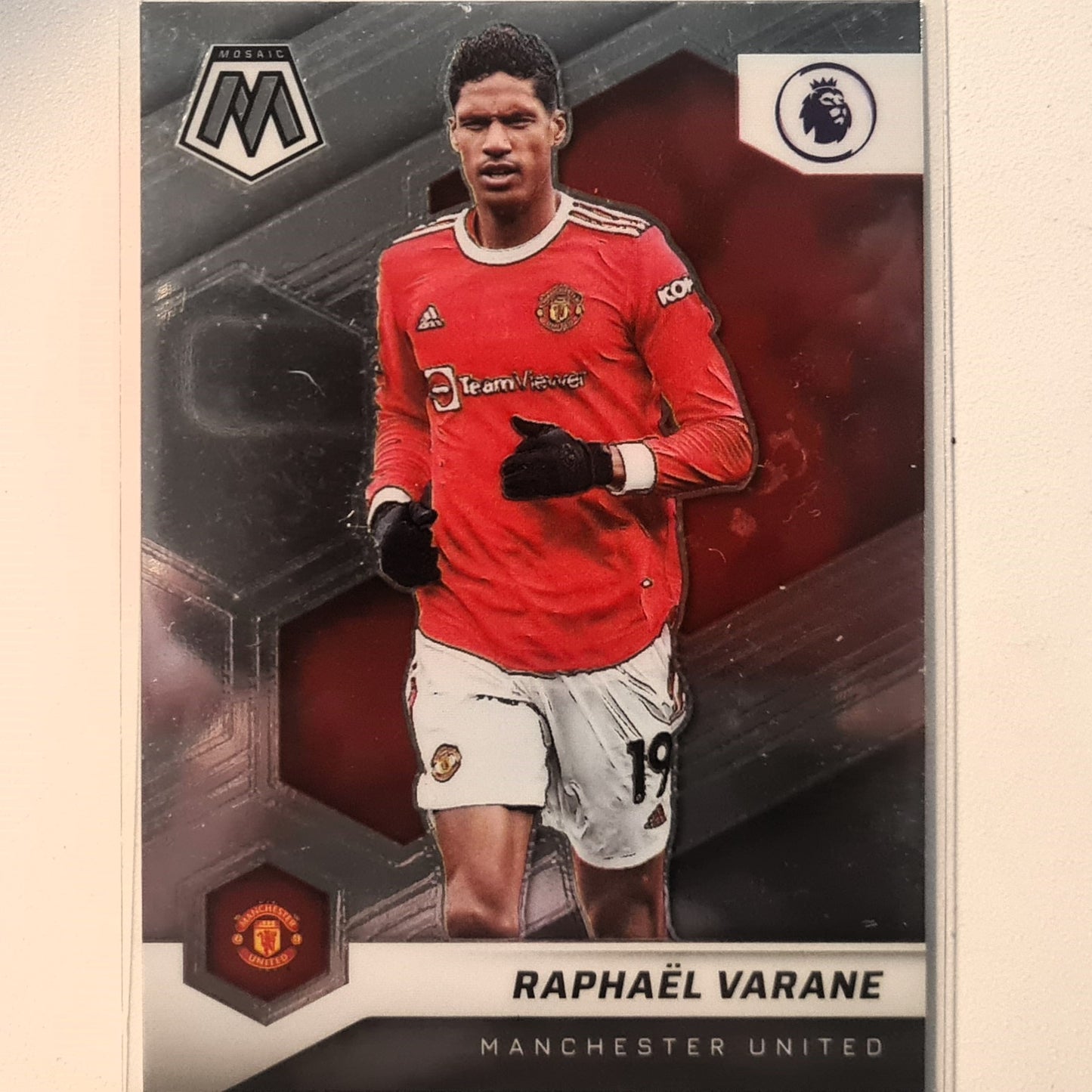 Raphael Varane 2021-22 Panini Mosaic #150 Soccer Football Manchester United Excellent Sleeved