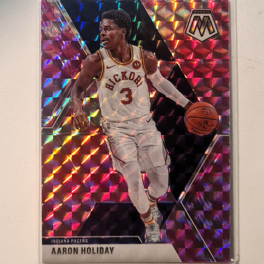 Aaron Holiday 2019-20 Panini Mosaic pink Prizm #7 NBA Basketball Indiana Pacers Excellent sleeved
