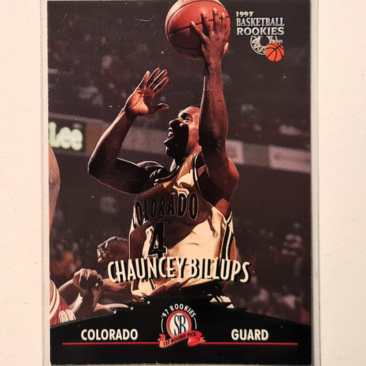 Chauncey Billups 1997 score board Basketball Rookies Rookie RC #45 Colorado good Sleeved