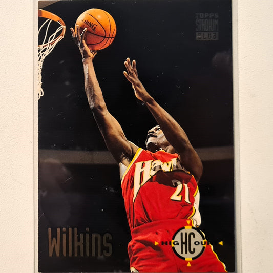 Dominique Wilkins 1993 Topps stadium club 93-94 High Court #65 NBA Basketball Atlanta Hawks Excellent Sleeved