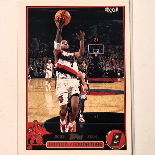 Damon Stoudamire 2003-04 Topps #190 NBA Basketball Portland Trail Blazers Excellent Sleeved